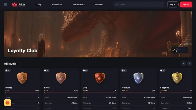 spinempire casino loyalty program