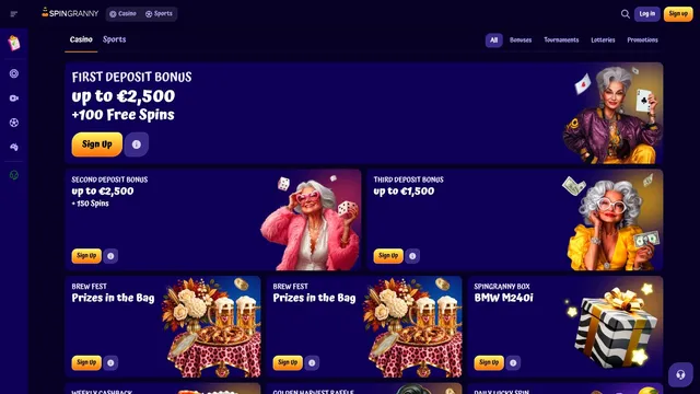 spingranny casino promotions
