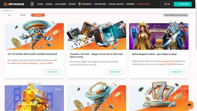spininio casino promotions