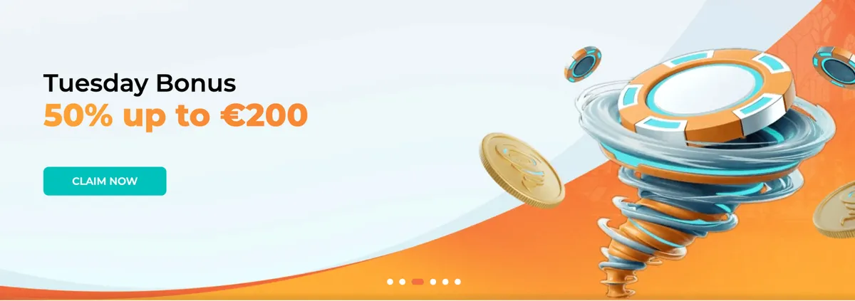 spininio casino tuesday bonus icon