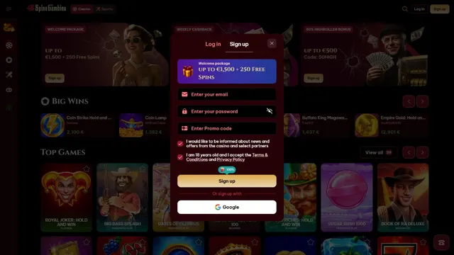 spinogambino casino registration