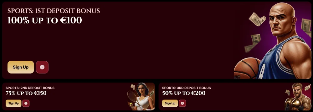 spinogambino casino welcome sports bonus icon