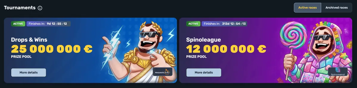 spinsbro casino tournaments icon