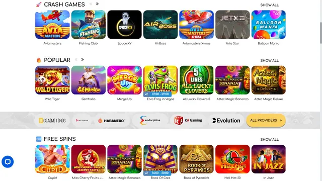 spinxtreme casino games
