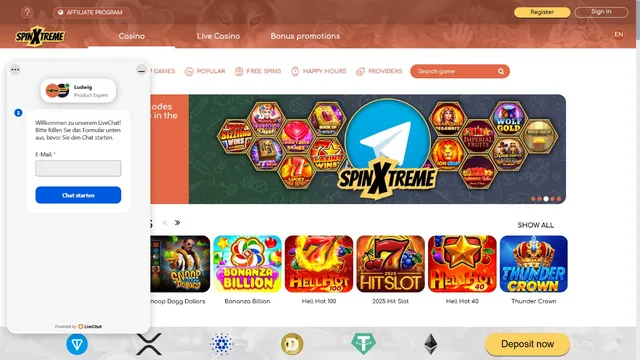 spinxtreme casino support