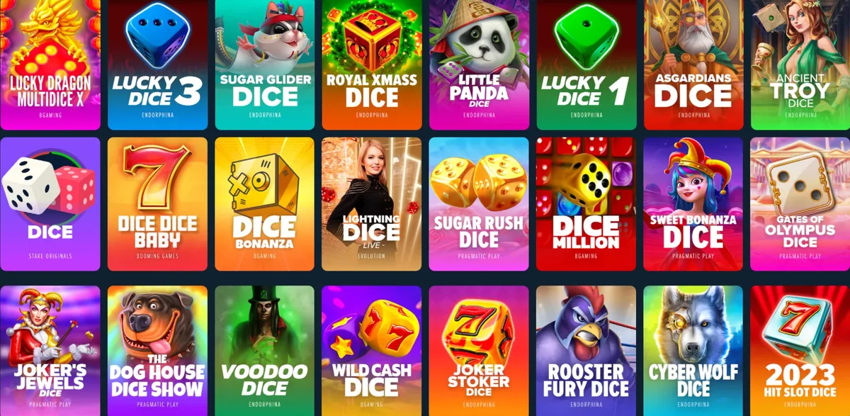 stake casino dice games