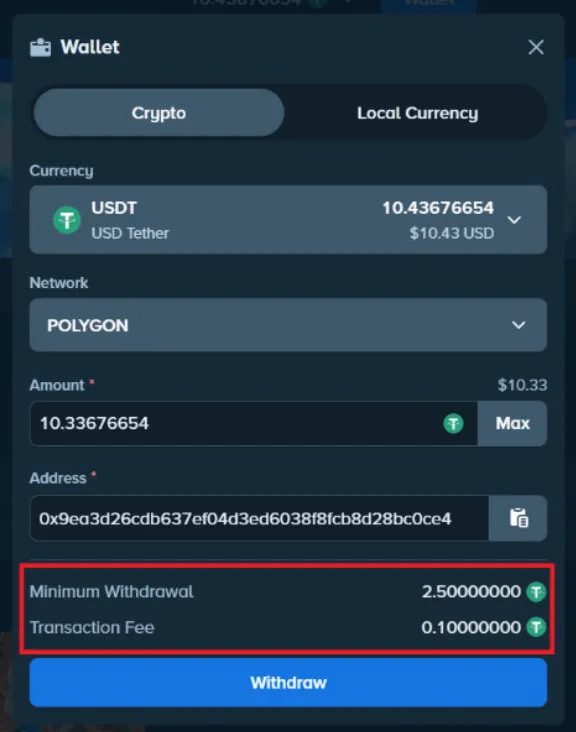 stake casino withdrawal icon