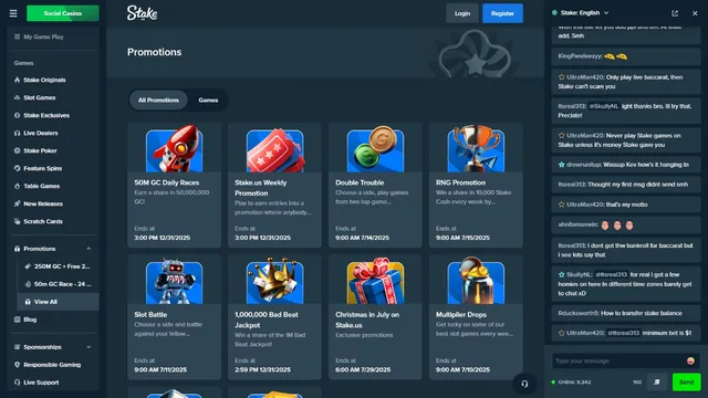 stake.us casino promotions
