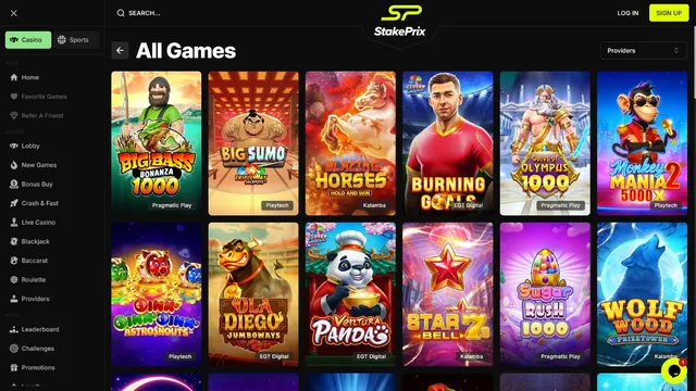 stakeprix casino games