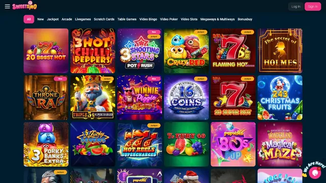 sweetsino casino games