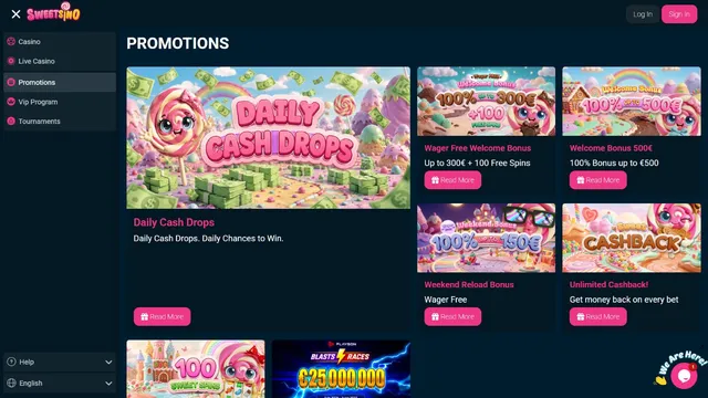 sweetsino casino promotions
