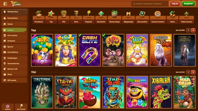 tiki casino games