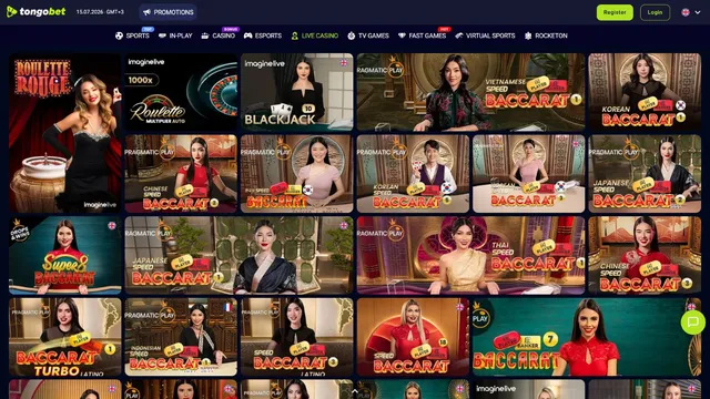 tongobet casino live games