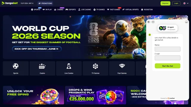 tongobet casino support
