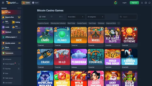 towerbet casino games