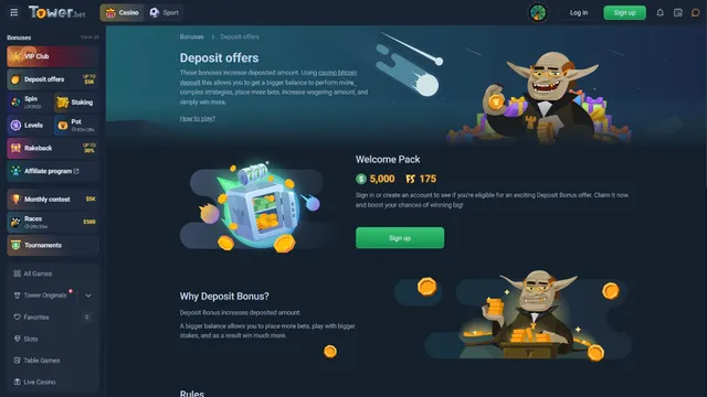 towerbet casino welcome bonus