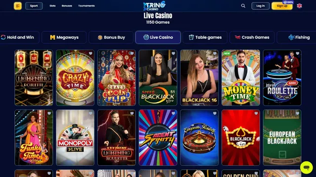 trino casino live games