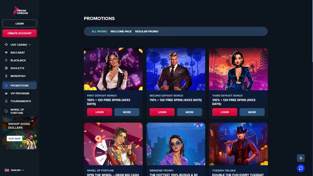 trips casino promotions