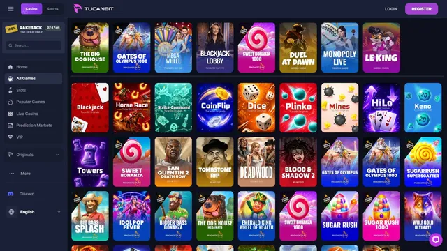 tucanbit casino games
