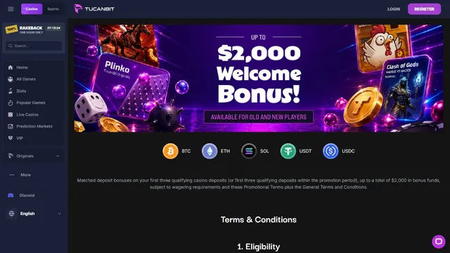 tucanbit casino welcome bonus