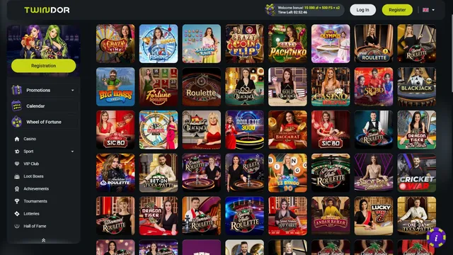 twindor casino live games