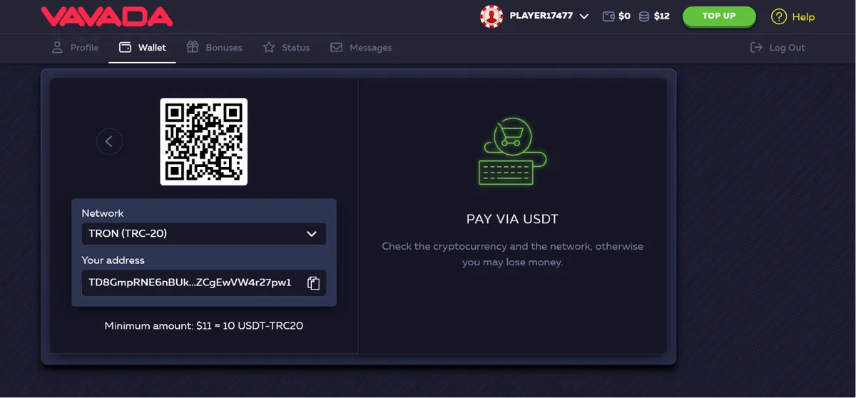 vavada casino deposit icon