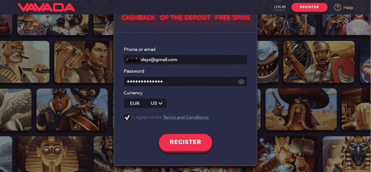 vavada casino registration icon