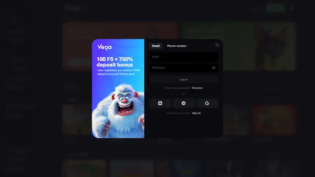 vega bet casino registration