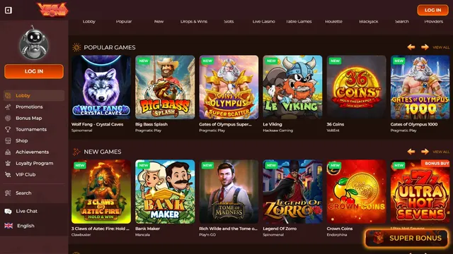 vegazone casino games