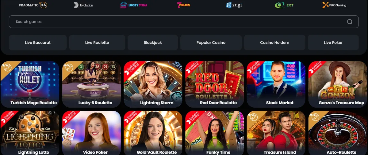 velobet casino live games