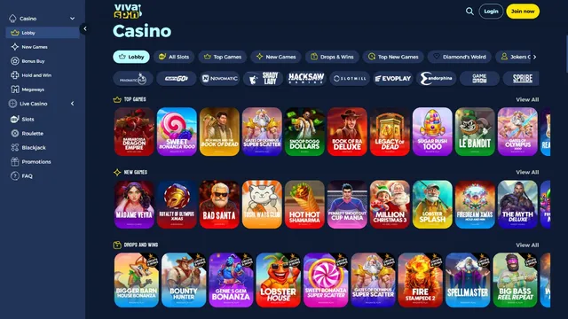 vivaspin casino games