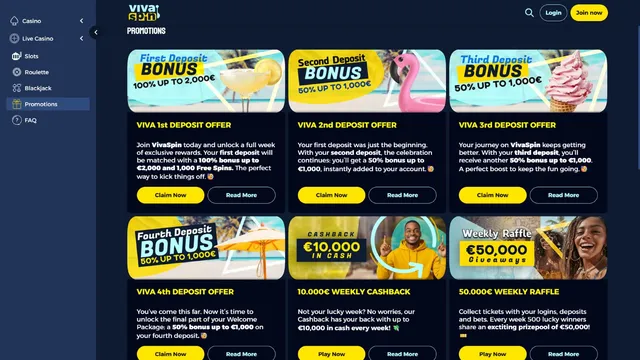 vivaspin casino promotions