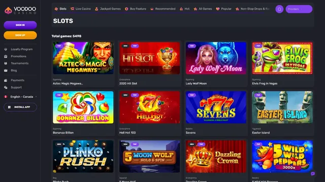 voodoo casino games