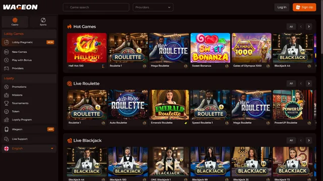 wageon casino games
