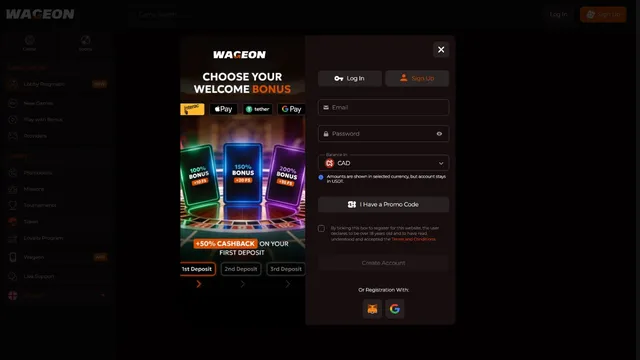 wageon casino registration