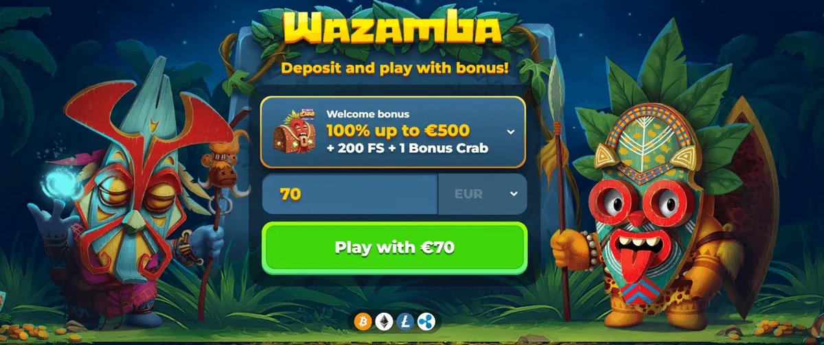 wazamba casino welcome bonus