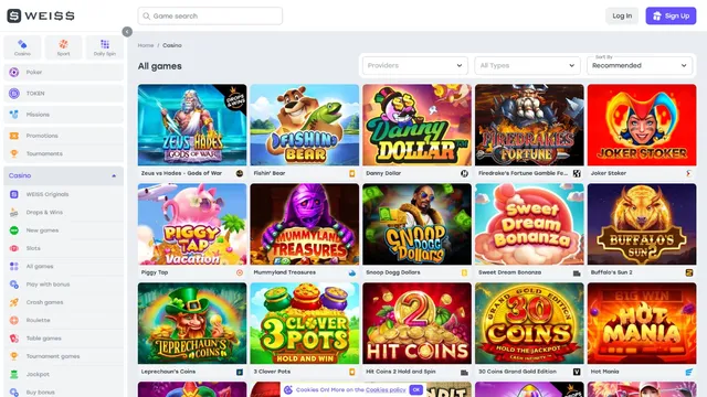 weiss casino games