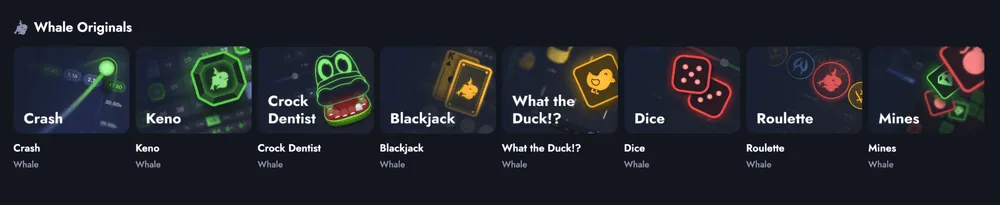 whale.io casino originals icon