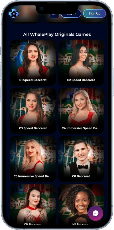 whaleplay Casino phone live games