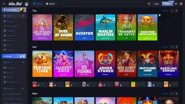winbet casino games