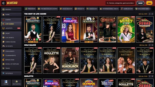 wintino casino live games