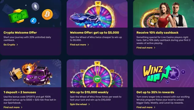 winz casino promotions new