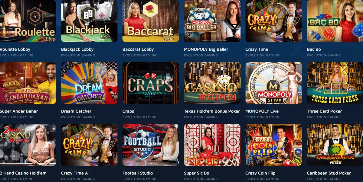 wolfbet casino live games
