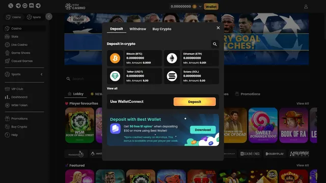 wsm casino deposit