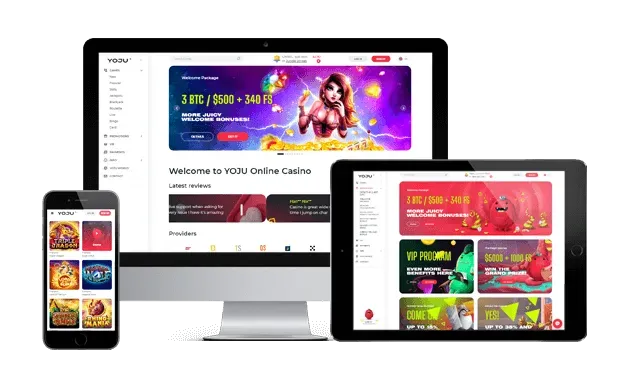 yoju casino website screens