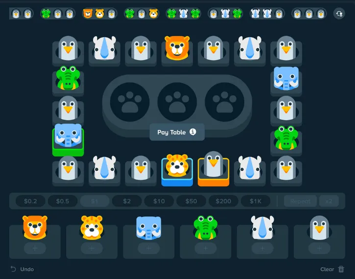 zoo stake originals game screen