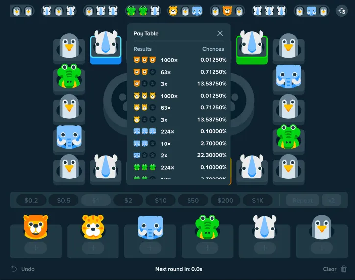 zoo stake originals game screen2